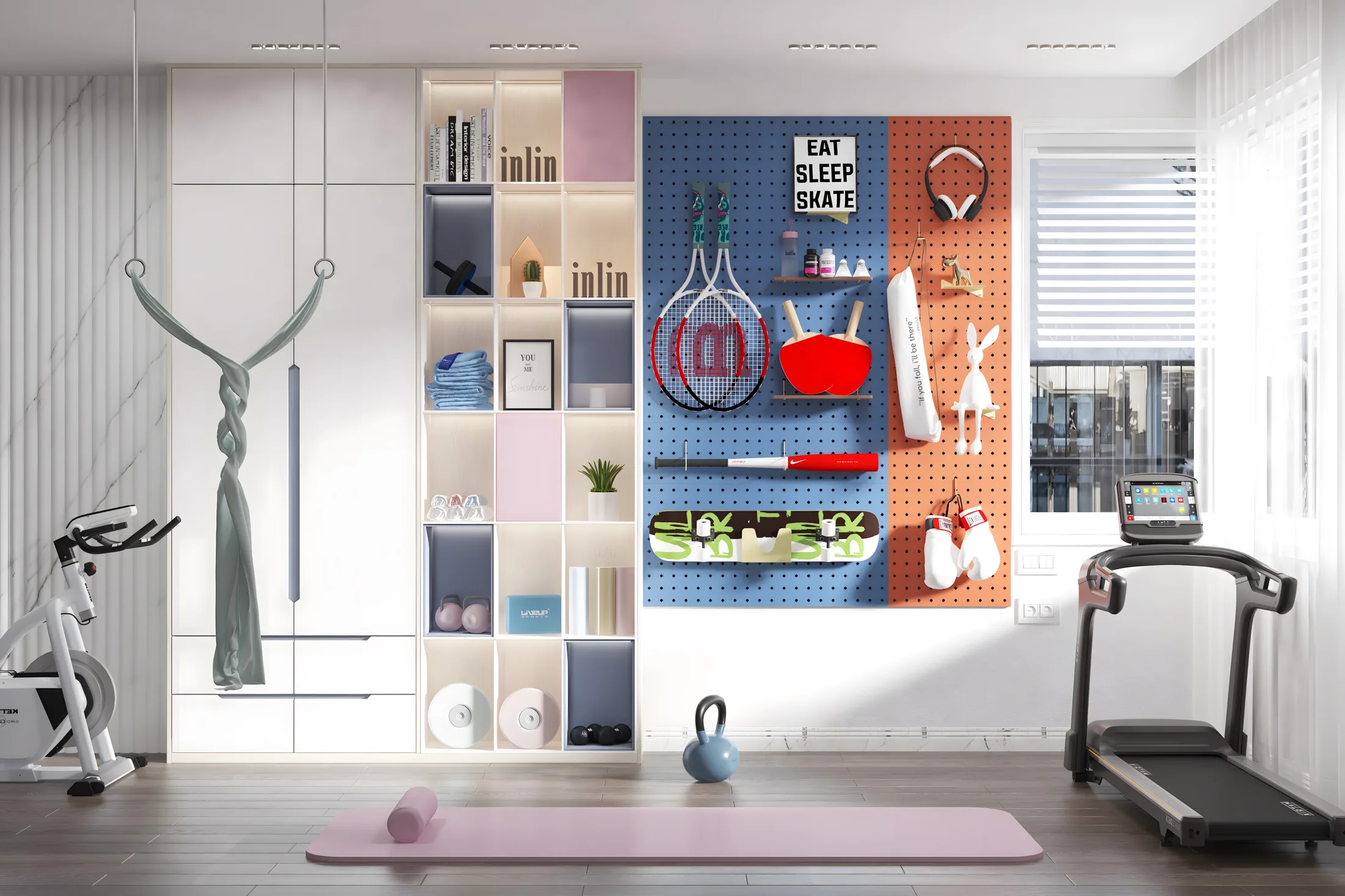 Study and fitness pegboard application